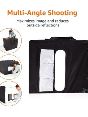 Amazon Essentials Black and White Portable Photo Lightbox Tent